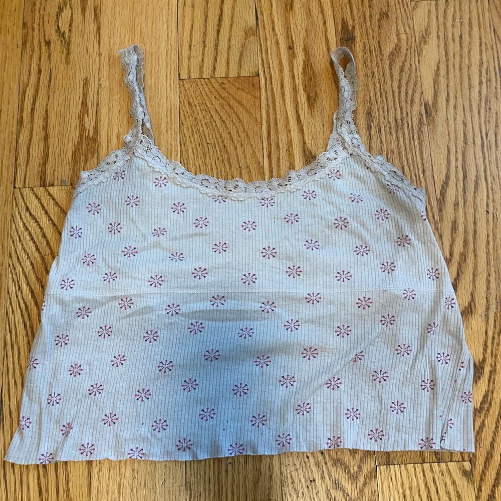 lacey ribbed top
